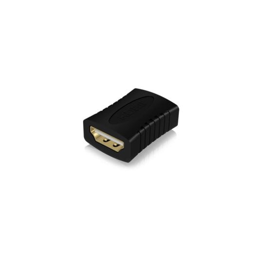 Adaptador HDMI ICY BOX IB-CB005 HDMI Fêmea para HDMI Fêmea 4K Dourado Preto