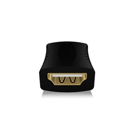 Adaptador HDMI ICY BOX IB-CB005 HDMI Fêmea para HDMI Fêmea 4K Dourado Preto