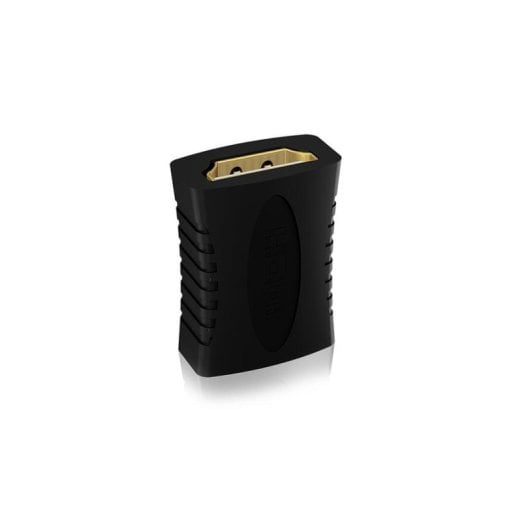 Adaptador HDMI ICY BOX IB-CB005 HDMI Fêmea para HDMI Fêmea 4K Dourado Preto