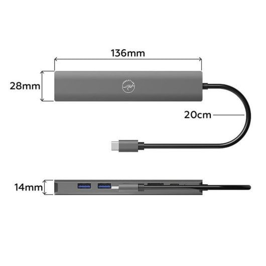 Hub Mobility Lab 7 ports USB-C 100 W ML313016 HDMI Ethernet SD