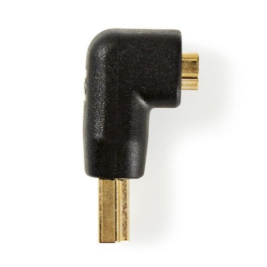 Adaptador HDMI Nedis CVGB34901BK macho a hembra ángulo 90° negro