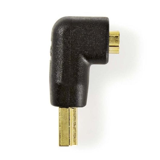 Adaptador HDMI Nedis CVGB34901BK macho a hembra ángulo 90° negro