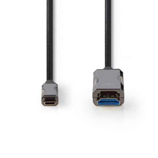Adattatore di cavo video Nedis CCBG6410BK200 USB-C HDMI 20 m AOC nero