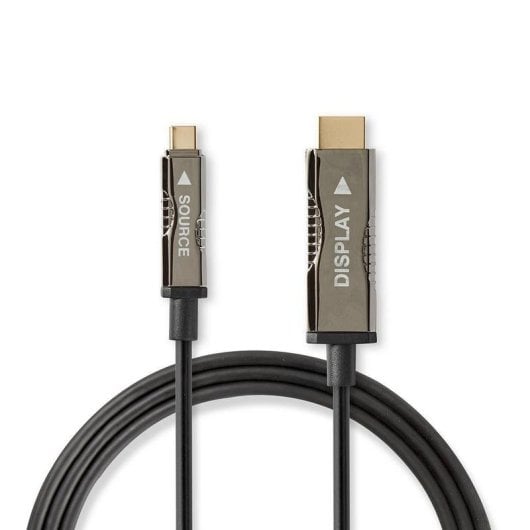 Adattatore di cavo video Nedis CCBG6410BK200 USB-C HDMI 20 m AOC nero