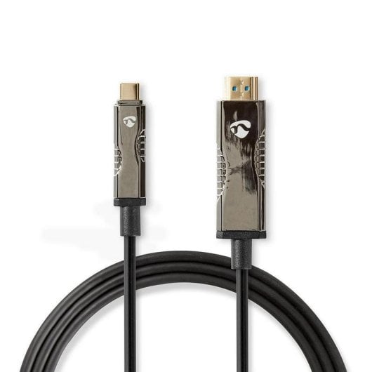 Adattatore di cavo video Nedis CCBG6410BK200 USB-C HDMI 20 m AOC nero
