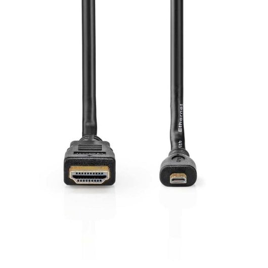 Câble HDMI NEDIS CVGL34700BK15 1,5 m Micro HDMI Haute Vitesse 3D Ethernet Noir