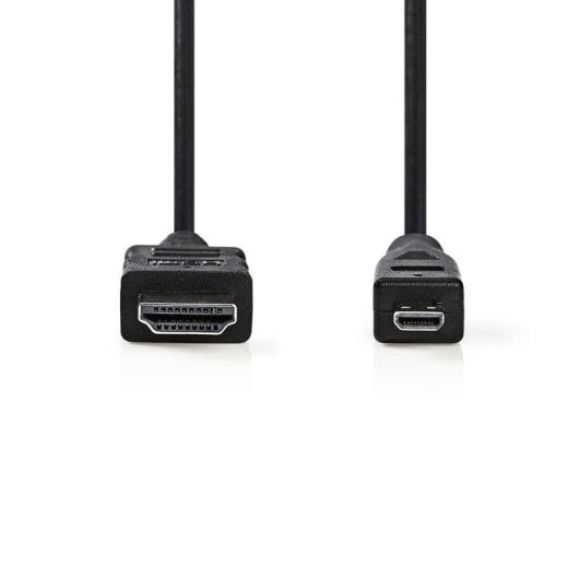 Câble HDMI Nedis CVGB34700BK20 2m Micro HDMI Mâle vers HDMI Mâle Or