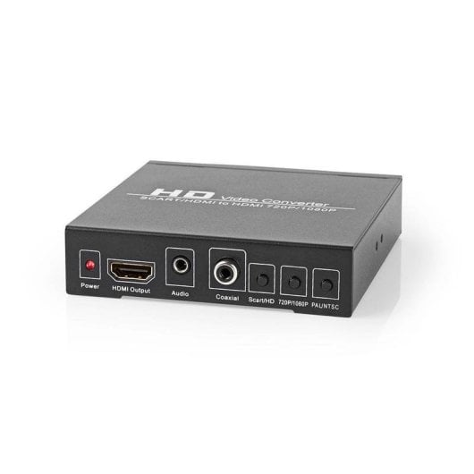 Convertidor de señal Nedis VCON3452AT SCART a HDMI resolución 1080p carcasa metálica