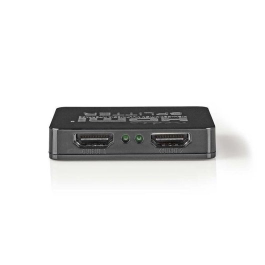 Divisore video Nedis VSPL34002BK HDMI 2 uscite 4K ABS/PVC Nero