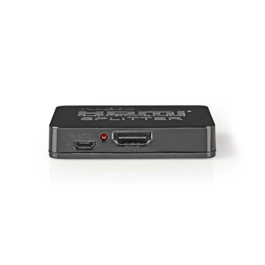 Divisore video Nedis VSPL34002BK HDMI 2 uscite 4K ABS/PVC Nero
