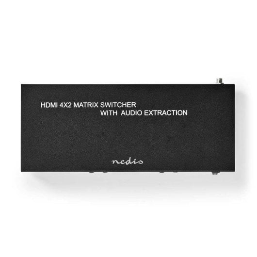 Conmutador de vídeo NEDIS VMAT3482AT HDMI 4x2 4K con audio digital y analógico