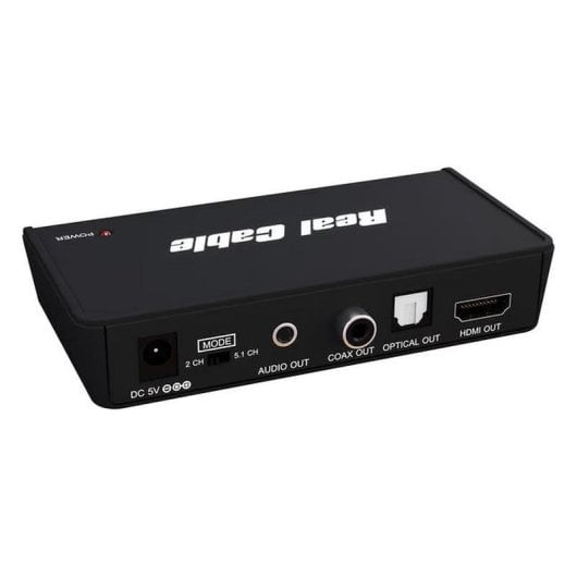 Extracteur audio HDMI Real Cable HD2A113-4K HDMI 2.0 Jack 3,5 mm stéréo