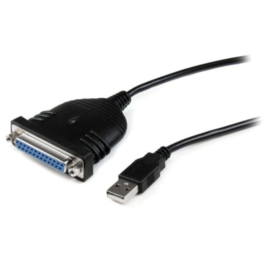Cable paralelo StarTech ICUSB1284D25 USB a DB25 1,8 m Negro para impresora