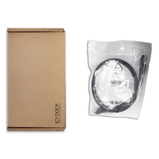 Cavo SAS Icy Dock MB206L-B 0,5 m SlimSAS 8i SFF-8654 a 2x OCuLink 4i SFF-8611