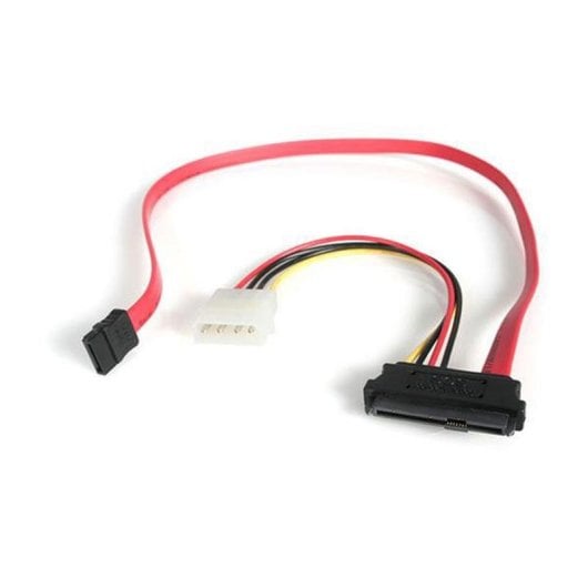 Cable alimentación interna Startech SAS729PW18 SAS SFF 8482 a SATA LP4 46 cm rojo