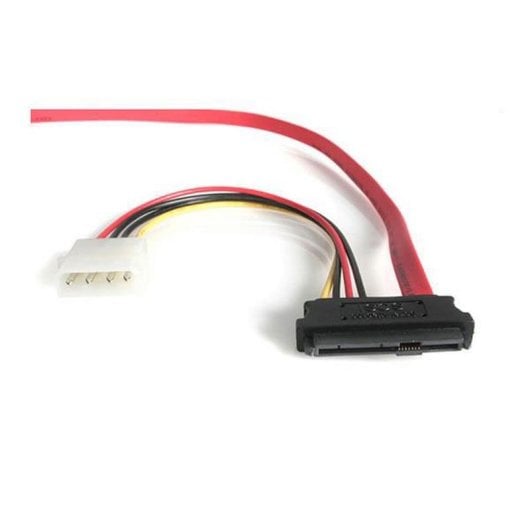 Cable alimentación interna Startech SAS729PW18 SAS SFF 8482 a SATA LP4 46 cm rojo