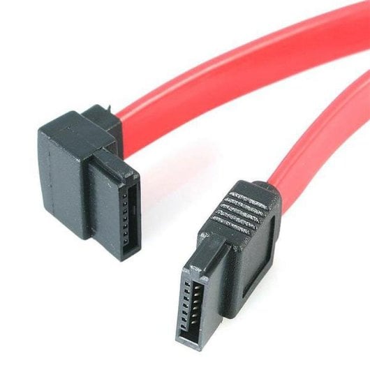 Câble SATA Startech SATA6LA1 Connecteur Gauche 0,15m Rouge SATA III