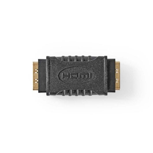 Adaptateur HDMI NEDIS CVGB34900BK Femelle/Femelle Plaqué Or Noir