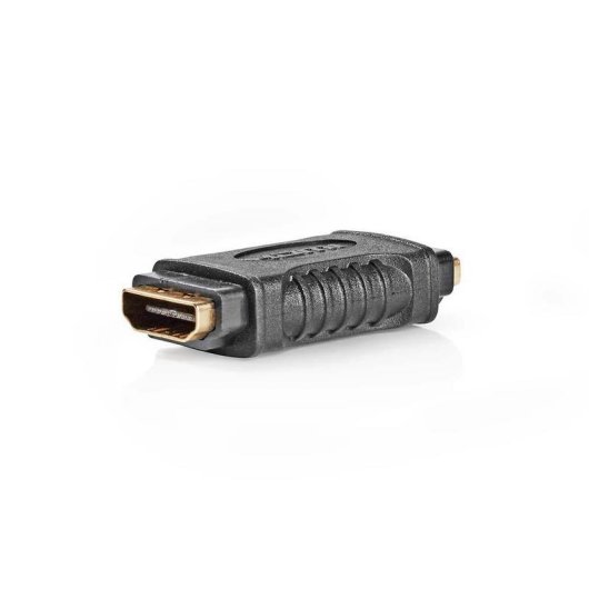 Adaptateur HDMI NEDIS CVGB34900BK Femelle/Femelle Plaqué Or Noir