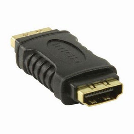 Adaptateur HDMI NEDIS CVGB34900BK Femelle/Femelle Plaqué Or Noir