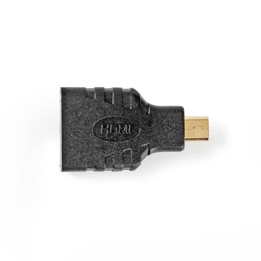 Adaptador HDMI Nedis CVGB34907BK Micro HDMI Hembra a HDMI Hembra Chapado Oro