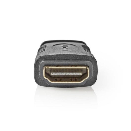 Adaptador HDMI Nedis CVGB34907BK Micro HDMI Hembra a HDMI Hembra Chapado Oro