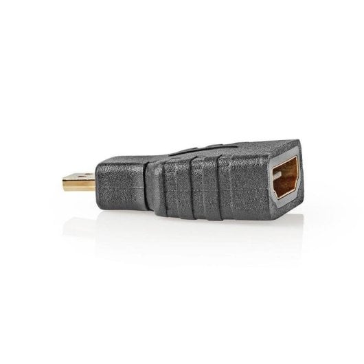 Adaptador HDMI Nedis CVGB34907BK Micro HDMI Hembra a HDMI Hembra Chapado Oro