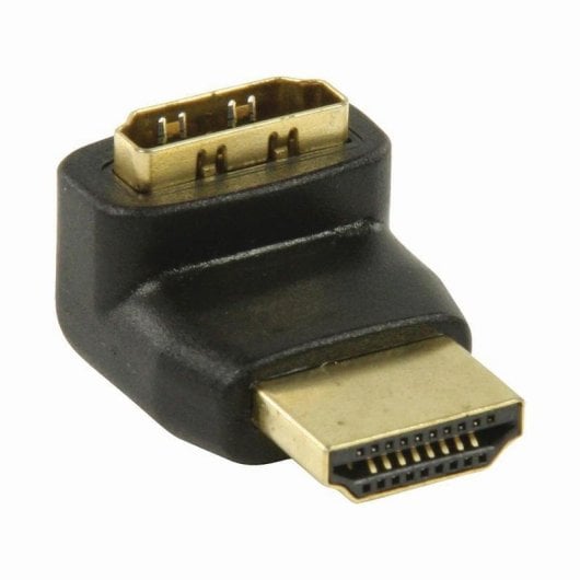 Adaptador HDMI Nedis CVGB34902BK hembra a hembra, ángulo 270°, negro