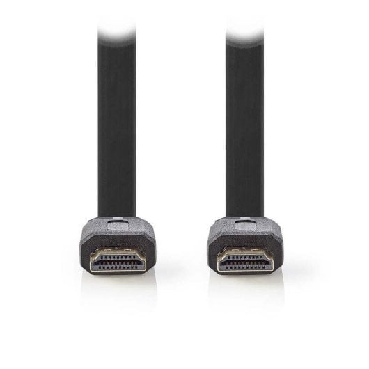 Câble HDMI Nedis CVGL34100BK20 2 m plat haute vitesse Ethernet noir