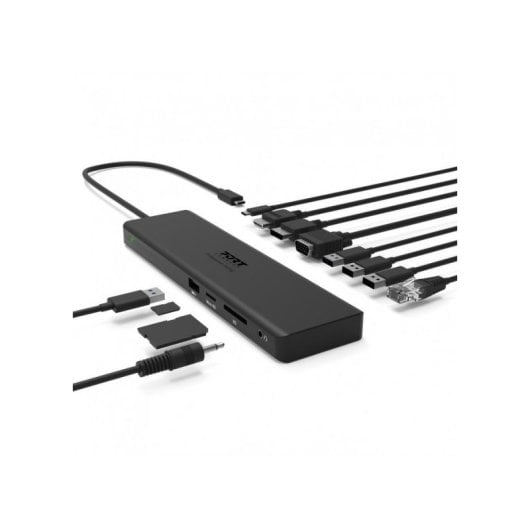 Base para portátil Port Designs 901906-W USB-C 100W 4K Ultra HD 11 puertos