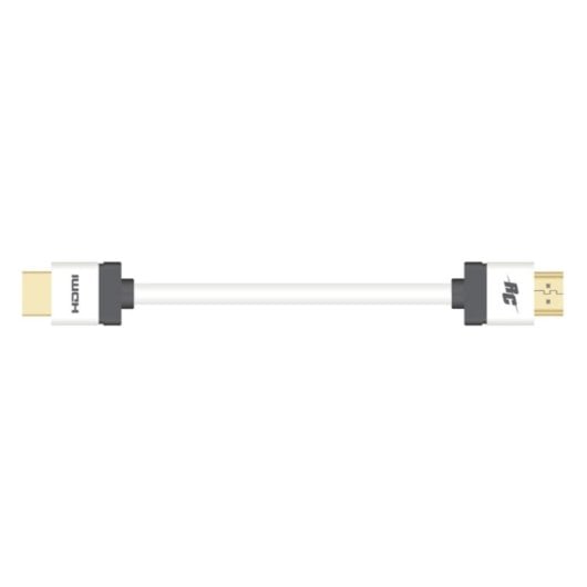 Câble HDMI Real Cable HDMI-1/5M00 5m blanc Ethernet 3D 4K connecteurs or