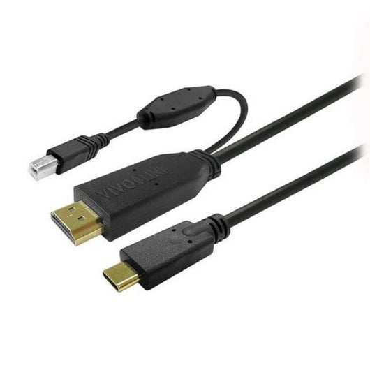 Cavo USB Vivolink PROUSBCHDMIUSBB5 5m USB-C HDMI USB-B Nero Alta Velocità