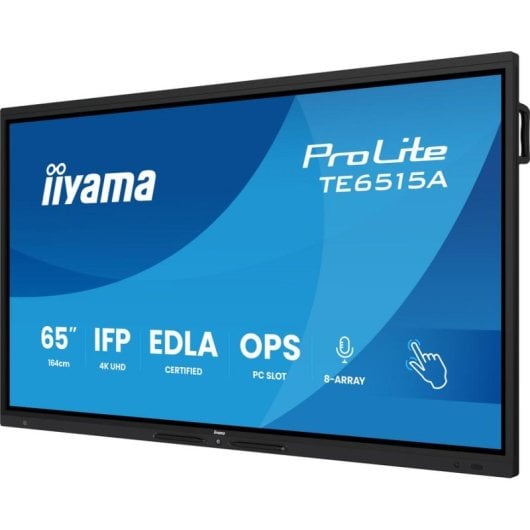 Pantalla Interactiva iiyama TE6515A-B1AG 65" 4K UHD IPS Android Wi-Fi Bluetooth Táctil 40 Puntos