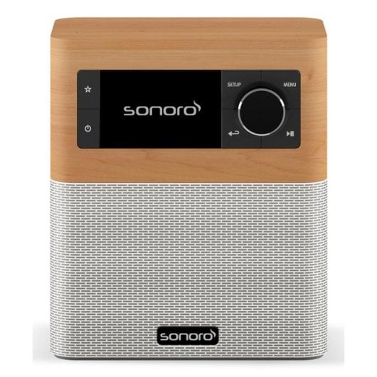 Radio Sonoro STREAM SO-4110-101-MW Internet DAB DAB+ FM Bluetooth Wi-Fi Bois d’érable Blanc