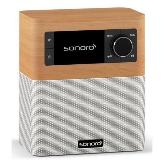 Radio Sonoro STREAM SO-4110-101-MW Internet DAB DAB+ FM Bluetooth Wi-Fi Bois d’érable Blanc