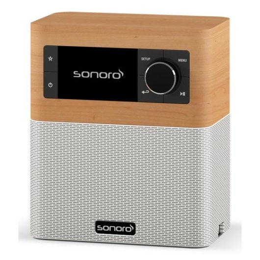 Radio Sonoro STREAM SO-4110-101-MW Internet DAB DAB+ FM Bluetooth Wi-Fi Bois d’érable Blanc
