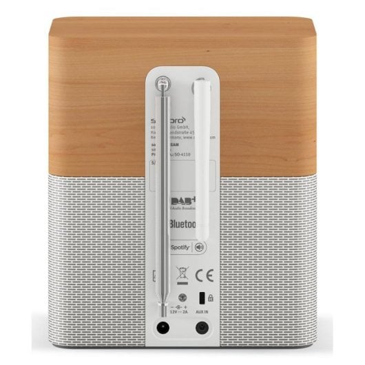 Radio Sonoro STREAM SO-4110-101-MW Internet DAB DAB+ FM Bluetooth Wi-Fi Bois d’érable Blanc