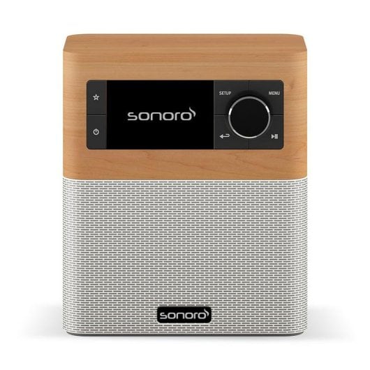 Radio Sonoro STREAM SO-4110-101-MW Internet DAB DAB+ FM Bluetooth Wi-Fi Bois d’érable Blanc