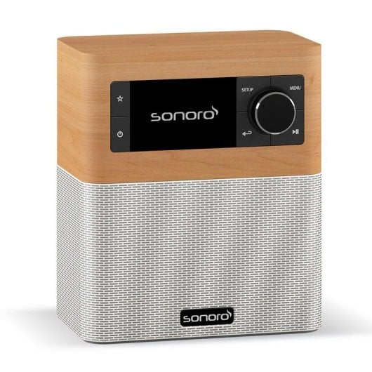 Radio Sonoro STREAM SO-4110-101-MW Internet DAB DAB+ FM Bluetooth Wi-Fi Bois d’érable Blanc