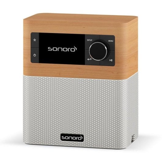 Radio Sonoro STREAM SO-4110-101-MW Internet DAB DAB+ FM Bluetooth Wi-Fi Bois d’érable Blanc