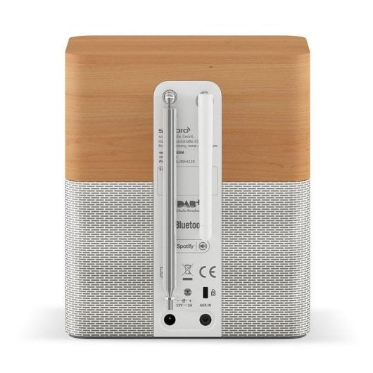 Radio Sonoro STREAM SO-4110-101-MW Internet DAB DAB+ FM Bluetooth Wi-Fi Bois d’érable Blanc