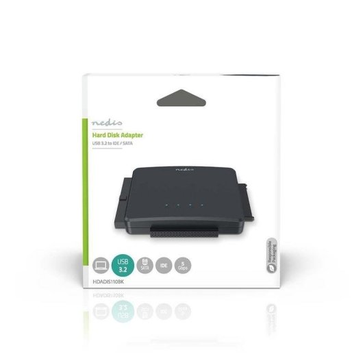 Adaptador Nedis HDADIS110BK SATA/IDE USB 3.0 Para Discos Duros y SSD