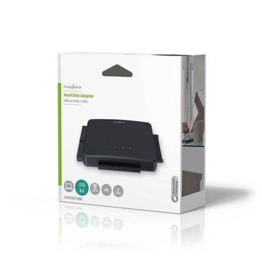 Adaptador Nedis HDADIS110BK SATA/IDE USB 3.0 Para Discos Duros y SSD