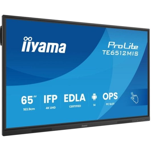 Interaktives Display iiyama TE6512MIS-B4AG 65" 4K UHD Direct-LED Android Wi-Fi Touch