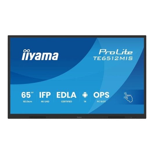 Interaktives Display iiyama TE6512MIS-B4AG 65" 4K UHD Direct-LED Android Wi-Fi Touch