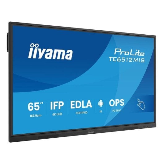Interaktives Display iiyama TE6512MIS-B4AG 65" 4K UHD Direct-LED Android Wi-Fi Touch