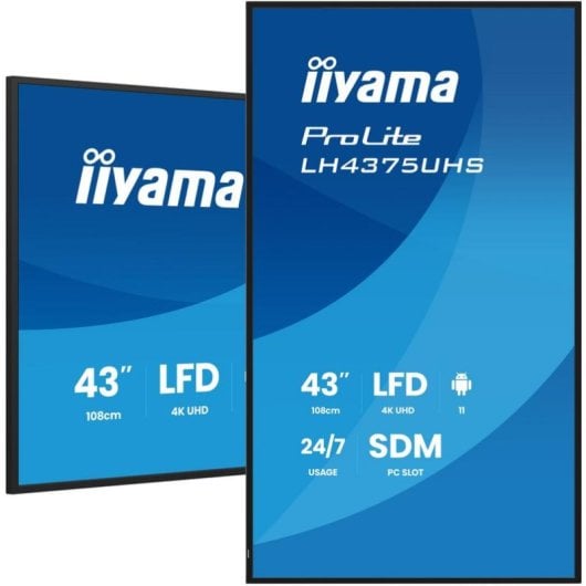 Monitor iiyama LH4375UHS-B2AG 43" UltraHD 4K 60Hz IPS Wi-Fi Android 11 8ms