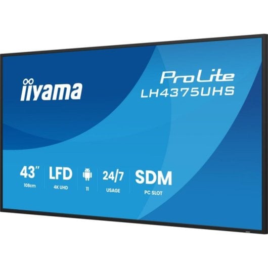 Monitor iiyama LH4375UHS-B2AG 43" UltraHD 4K 60Hz IPS Wi-Fi Android 11 8ms