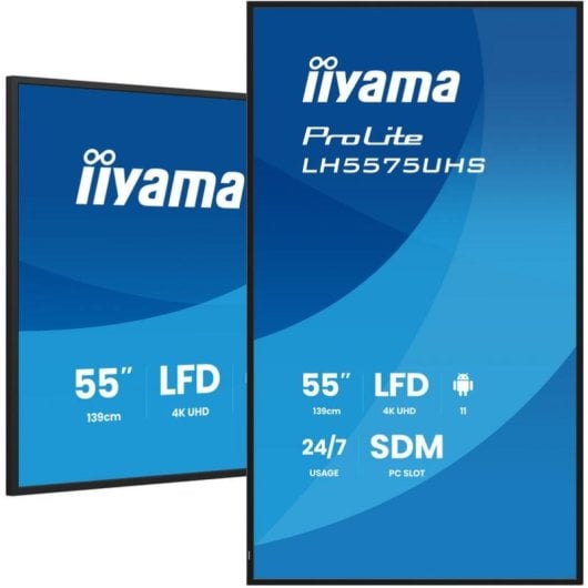 Monitor iiyama LH5575UHS-B2AG 55" UltraHD 4K 60Hz IPS Wi-Fi Android 11