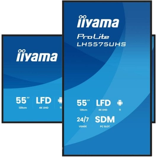 Monitor iiyama LH5575UHS-B2AG 55" UltraHD 4K 60Hz IPS Wi-Fi Android 11
